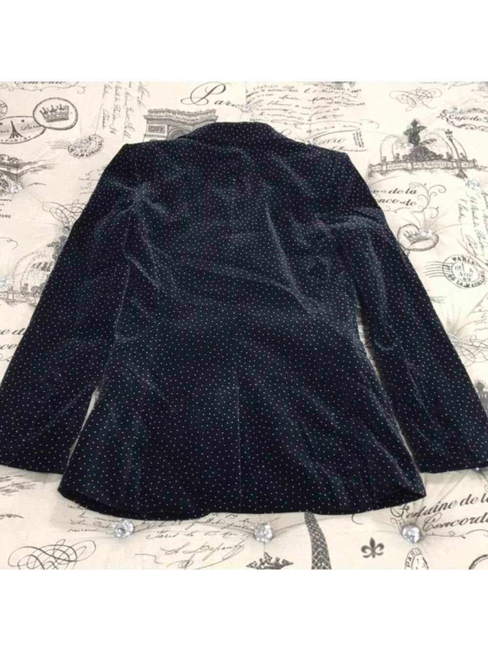 Theory Dotted Cinched Cotton Velveteen Blazer - Picture 9 of 10
